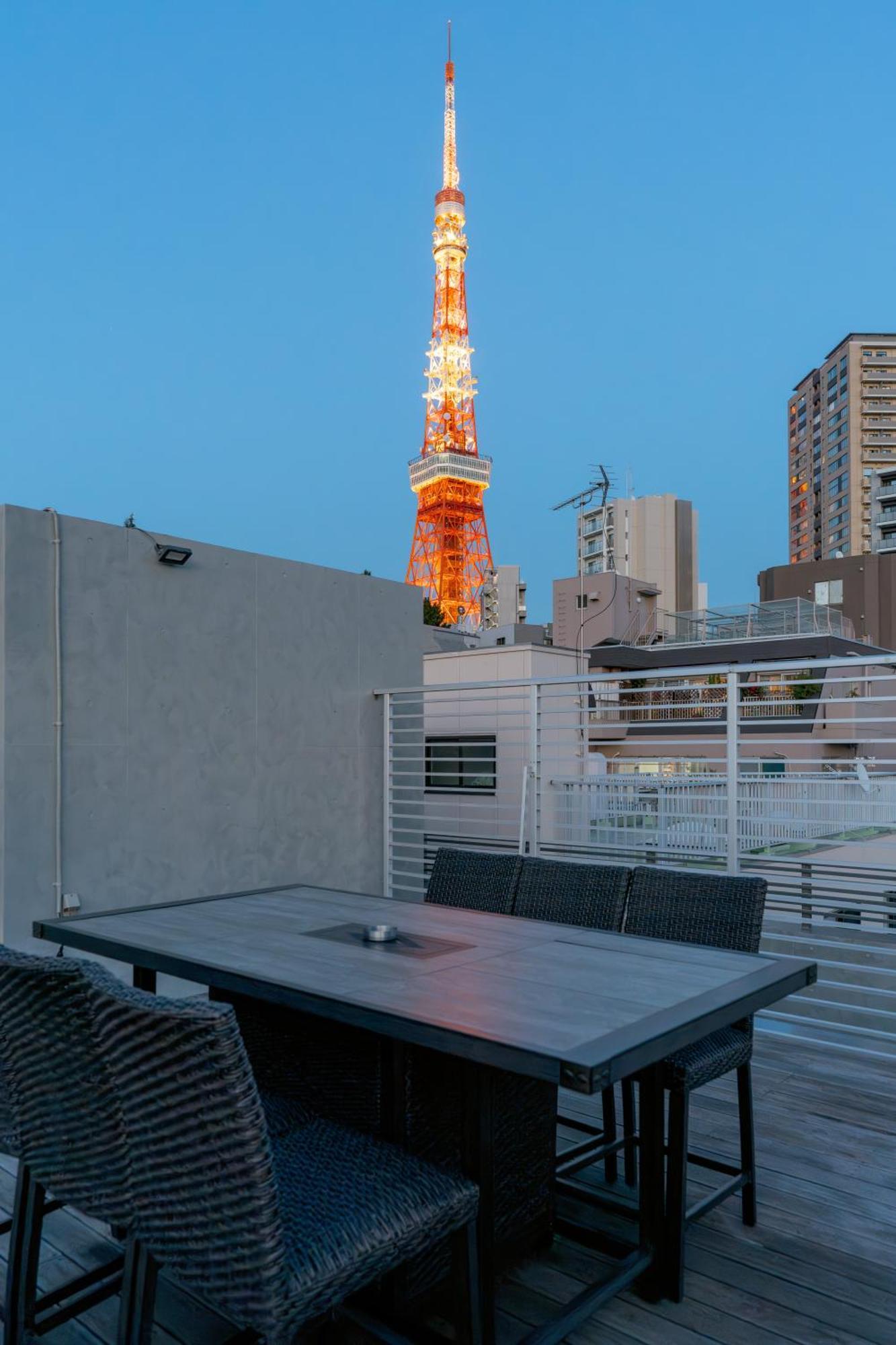 Azabu Modern House The Tokyo Tower Can Be Seen From The Villa 500M2 Eksteriør bilde